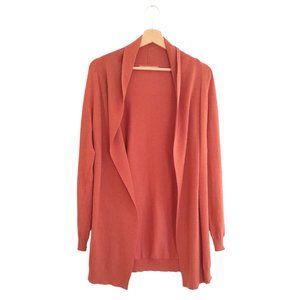 ZARINA Orange Open Front Cardigan